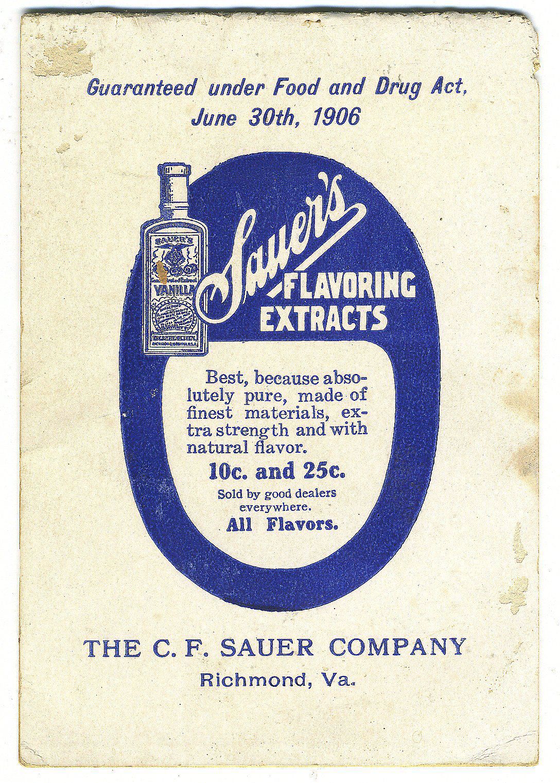C.F. Sauer Co. through the years